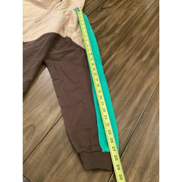 The Drop Womens Sonya Half Zip Sweatshirt Color Block Coffee Bean XXL NWT - Picture 4 of 9